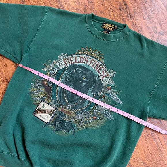 Vintage 90s Eddie Bauer "Field's Finest" Black Lab Sweatshirt - Made in USA - Picture 9 of 16